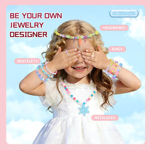 Chaîne de téléphone portable fantaisie multi-grilles faite à la main pour filles, <span class=keywords><strong>bijoux</strong></span> et jouets DIY pour enfants, bracelet et collier en perles - Product Image 4