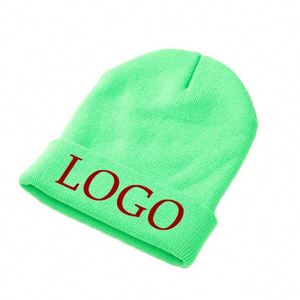 Gorros de lana personalizados de 5 paneles al por mayor con LOGO, gorros de punto personalizados para hombres y mujeres - Product Image 4