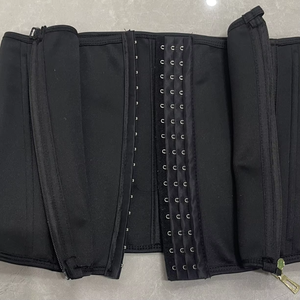 Corset amincissant noir tendance - Baleines en acier ajustables, gaine sculptante pour le contrôle du ventre et le soutien du dos - Product Image 3