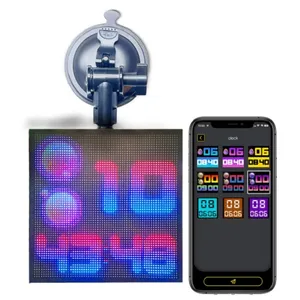 Пользовательский полноцветный Rgb Умный Цифровой световой экран, светодиодный интерактивный Автомобильный дисплей для заднего окна с голосовым управлением