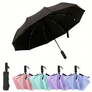 Custom Automatic Folding Wholesale High Quality Windproof <b>Large</b> <b>Umbrella</b> with Solar Lights - Product Image 5