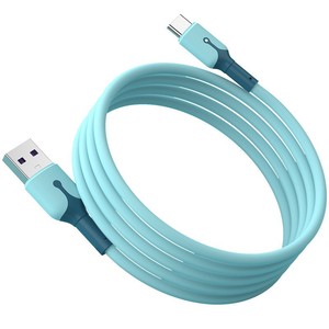 Cable de datos tipo C de 1M 2M blindado con silicona e indicador LED para carga rápida de Android - Product Image 3