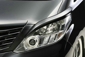 Cejas de faro para TOYOTA Alphard 20 series 2008-2015 AH20 Material de fibra de vidrio estilo AFA sin pintar - Product Image 4