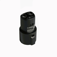 Adaptateur de charge pour voiture électrique SAE J1772 vers Tesla 60A 80A 250V Niveau 1 et Niveau 2 Prise de chargeur EV pour Tesla Model 3/Y/S/X