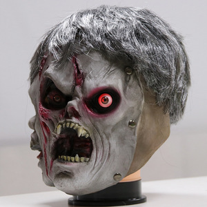 Masque de zombie effrayant pour Halloween, taille unique, yeux lumineux, accessoire de costume - Product Image 2