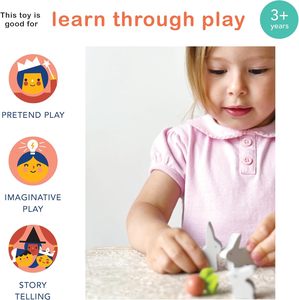 Juego <span class=keywords><strong>de</strong></span> Mascotas para Conejos, 7 Piezas, Familia <span class=keywords><strong>de</strong></span> Conejos <span class=keywords><strong>de</strong></span> Madera con <span class=keywords><strong>Casa</strong></span> y Comida <span class=keywords><strong>de</strong></span> Juguete, Accesorio para <span class=keywords><strong>Casa</strong></span> <span class=keywords><strong>de</strong></span> <span class=keywords><strong>Muñecas</strong></span>, Tamaño Perfecto para Casas <span class=keywords><strong>de</strong></span> <span class=keywords><strong>Muñecas</strong></span> - Product Image 3