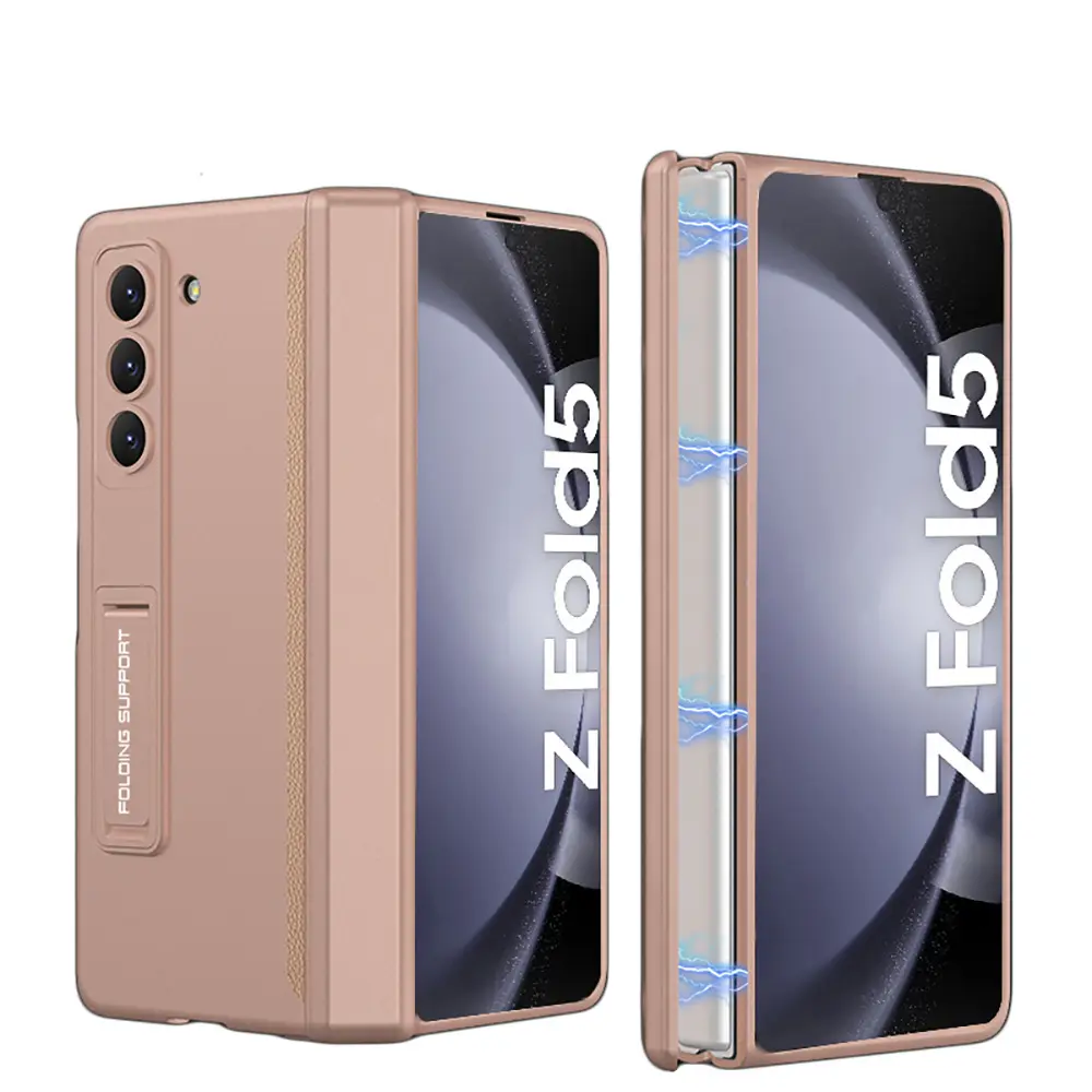 For Samsung Galaxy z fold 3 4 5 case with stand folding automatic recovery magnetic suction cover for samsung fold 5 case