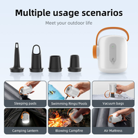 Mini pompe à air électrique portable, gonfleur de matelas en plastique, compatible avec les sacs de rangement sous vide compacts