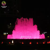 Conjunto completo al aire libre colorido LED luz piscina Musical baile jardín fuente moderna para Decoración