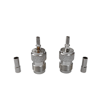 Connecteur femelle TNC-C-K1.5 nickelé pour câbles RG316 RG174, fourni par l'usine