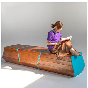 Artistic Seating With Flowerpot Custom Fiberglass Combined Planter <b>Bench</b> Durable Public Seating for Hotel Gardens - Product Image 3