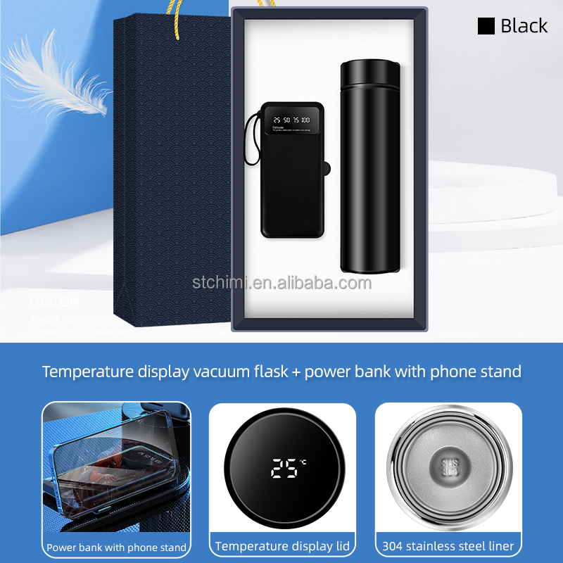 Fiaschetta nera + power bank