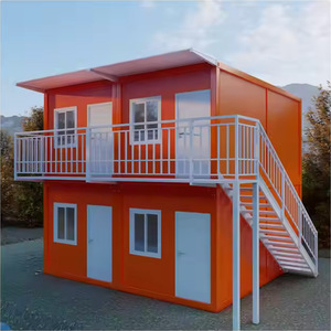 Casas Prefabricadas de Dos Pisos, Contenedorizadas, de Ensamblaje Rápido, Estructura de Acero con Panel Sándwich, Construcción <span class=keywords><strong>Modular</strong></span> Móvil - Product Image 1