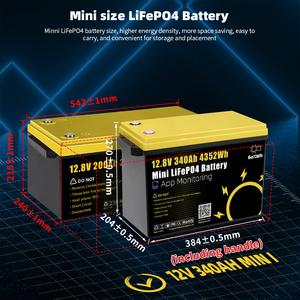 ゴルフカートLFP <span class=keywords><strong>12V</strong></span> 340Ahミニ280Ah 100Ah 24V LiFePO4バッテリーRVボート船ソーラーバッテリー - Product Image 2