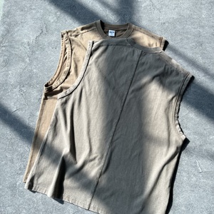T-shirt Homme DiFan en Gros 100% Coton Haute Qualité 180 Grammes Col Rond Manches Courtes Style Urbain Coupe Droite Bord Roulé - Product Image 1