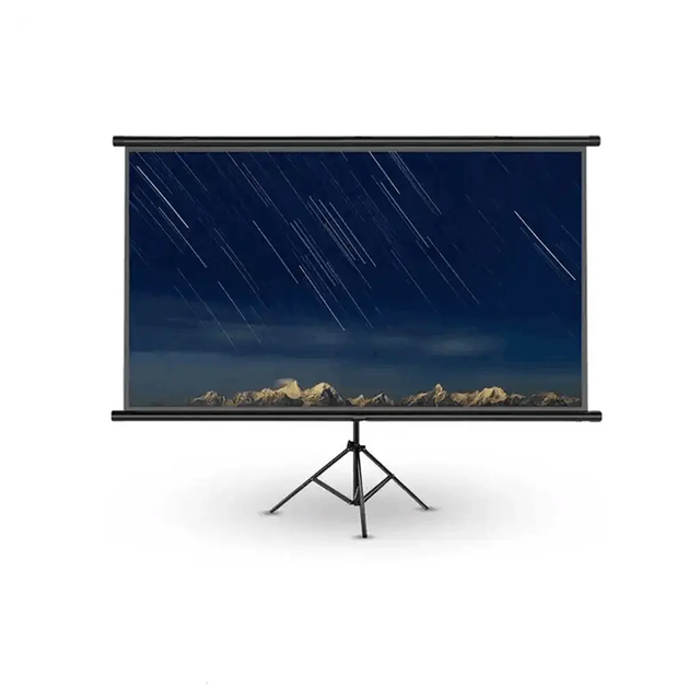 Everycom 72inch 84inch 100inch 16:9 HD  Led Home Theater Matte White Fabric Motorized Electric Projection