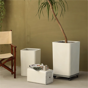 Vuông đơn giản cao sáng tạo loại sàn phòng khách cây xanh magiê nồi đất sét - Product Image 1