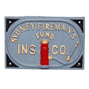 Letrero de pared del Fondo de Bomberos de Sídney, hecho a mano, decorativo, personalizado, de hierro fundido, letrero y placa general, ecológico, precio económico - Product Image 1