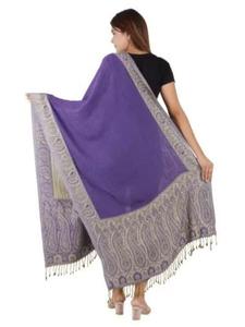 Estola de Diseño con Borde Tejido para Mujer, Tejido de Viscosa Premium, Suave y Ligero, Bufanda para el Cuello, Chal de Moda para Viajes y Uso Diario - Product Image 2