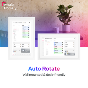 Marco de Fotos Inteligente Whale Framely y Protector de Pantalla en Vivo, el Regalo Perfecto para Cualquier Familia Ocupada, 32 GB, 15.6 Pulgadas, Wifi, Calendario Digital - Product Image 5
