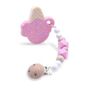 Bán buôn cấp thực phẩm Silicone Mặt dây DIY mọc răng đồ chơi Ice Cream Teether cho răng Tiny Rod bé quà tặng - Product Image 5