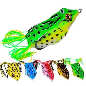 New arrival Factory Wholesale Frog Lure Soft Tube Bait Plastic Fish frog with Fishing Hooks for Fishing