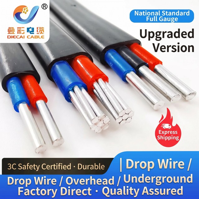 Factory Direct Flat Twin Safe Contractor Reliable BVVB BLVVB OFC Copper PVC Sheath House Wiring Cable for Residential Building