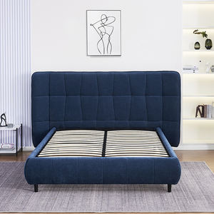 2026 Antique Furniture French Bedroom Sets Curved Platform Wooden King Size <b>Beds</b> - Product Image 3