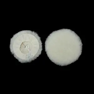 Best Wholesale 3" 4" 5" Wool Polishing Pads Hongjie 6 Inch Wool Buffing Pad 7/8 Inches Wool Polishing Wheel For Car Heavy Cut