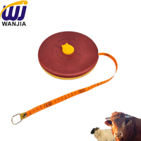 Ruban à mesurer en lin WANJIA, double échelle métrique et impériale, flexible et long, pour le contrôle du corps des animaux d'élevage et les fermes