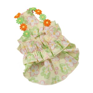Vestido de Princesa para Gatos con Tirantes y Flores, Ropa Transpirable de Verano para Mascotas - Product Image 5