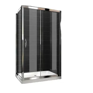 Bath Glass Sliding Shower Cabin Cubicle Door Bathroom Complete Enclosed Shower Room