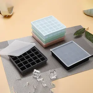 Wholesale Reliable Quality Ice Grid 25 Compartment Silicone Mold Ice Cube Tray