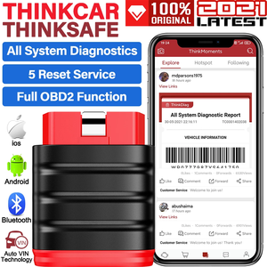 Escáner Automotriz THINKCAR THINKSAFE OBD2, Todos los Sistemas, Todas las Marcas, Reinicio Gratuito de Aceite, ABS, EPB, Herramienta de Diagnóstico de Automóviles OBD 2, Similar a <span class=keywords><strong>Thinkdiag</strong></span> - Product Image 1
