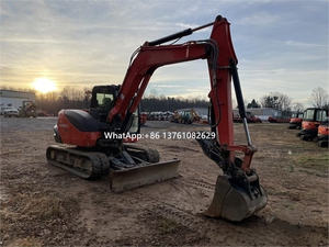 Prix d'usine, bon état, machinerie hydraulique sur chenilles, excavatrices d'occasion KUBOTA KX080-4S2 6 tonnes - Product Image 4