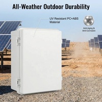 Caja de Distribución para Proyectos Solares en Exteriores, Protección UV, Tipo NEMA, Unidad de Distribución Resistente, Panel de Utilidad Robusto, Montaje en Pared, Pestillo de Acero Inoxidable 304