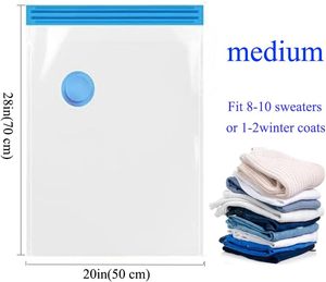 Bolsa de vacío al por mayor barata del vendedor superior para bolsas de almacenamiento al vacío de ahorro de espacio grande para ropa con bomba de mano - Product Image 2