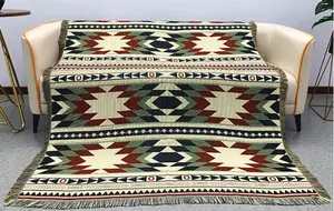 Moisture-proof Camping Mat Jacquard Tapestry Moo Gaudi Hair Towel Thread Blanket Multi-functional Sofa Blanket