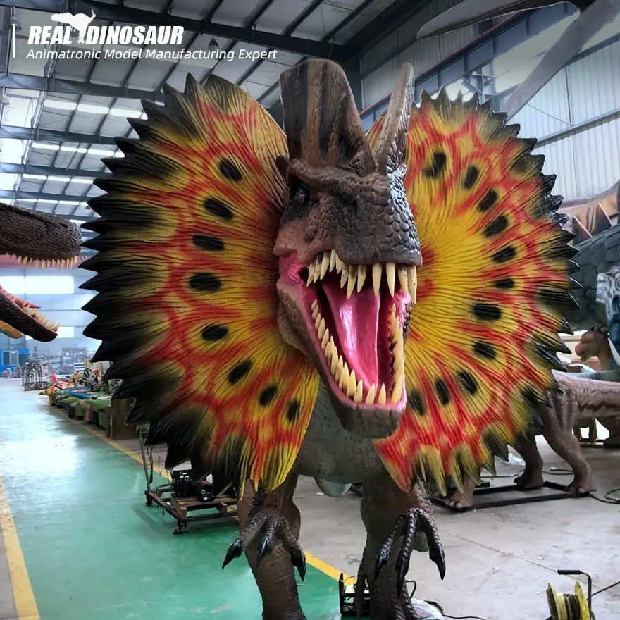 Dinosauar Amusement Park Live Sized Animatronic Dinosaur Model For Sale