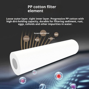 Élément filtrant manuel écologique à charbon actif en coton PP de 10 pouces pour les accessoires de purificateur d'eau avant 1-5 microns ménage - Product Image 2
