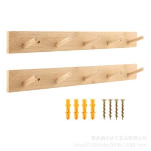 Solid <b>Wood</b> <b>Coat</b> <b>Hooks</b> 15.35in Wall Mounted Easy Install Clothing Organizer - Product Image 5