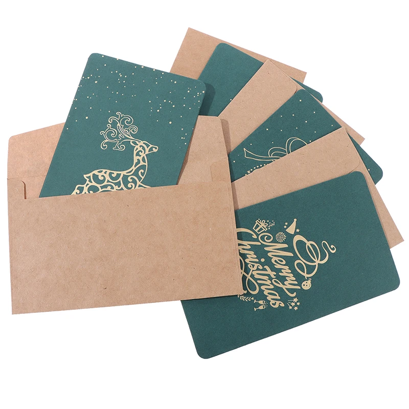 Рождественские открытки на заказ, рождественские подарочные открытки, конверты, забавные рождественские открытки