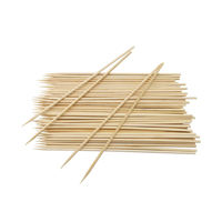 Brochettes de bambou jetables écologiques et biodégradables à pointe ronde pour fruits et grillades, outil de cuisson en bambou pour viande