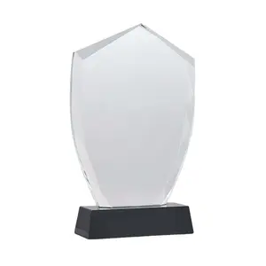 Trophée de cristal personnalisé personnalisé fait <span class=keywords><strong>à</strong></span> <span class=keywords><strong>la</strong></span> main cristal transparent personnalisé gravé au laser 3D trophée plaque de cristal - Product Image 1