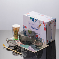 Bol à matcha en verre martelé de style japonais au design moderne, style Japandi, résistant à la chaleur, qualité alimentaire, écologique, avec logo personnalisé, pour café et thé