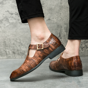 Nuevas Ideas <span class=keywords><strong>de</strong></span> Productos: Zapatos <span class=keywords><strong>de</strong></span> <span class=keywords><strong>Vestir</strong></span> Casuales <span class=keywords><strong>de</strong></span> Piel Sintética Estilo Italiano para <span class=keywords><strong>Hombre</strong></span>, <span class=keywords><strong>Sandalias</strong></span> Planas <span class=keywords><strong>de</strong></span> Moda para <span class=keywords><strong>Hombre</strong></span> para Exteriores - Product Image 4
