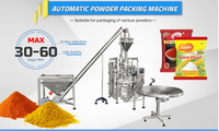 Machine de remplissage et de scellage automatique à vis sans fin pour ciment, farine, blé, maïs, épices en poudre, 250g, 500g, 1 kg