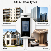 Videoportero para Edificios de Apartamentos con Reconocimiento Facial, Intercomunicador Bidireccional, Pantalla Táctil de 7 Pulgadas, Compatible con la Aplicación Tuya, Resistente al Agua