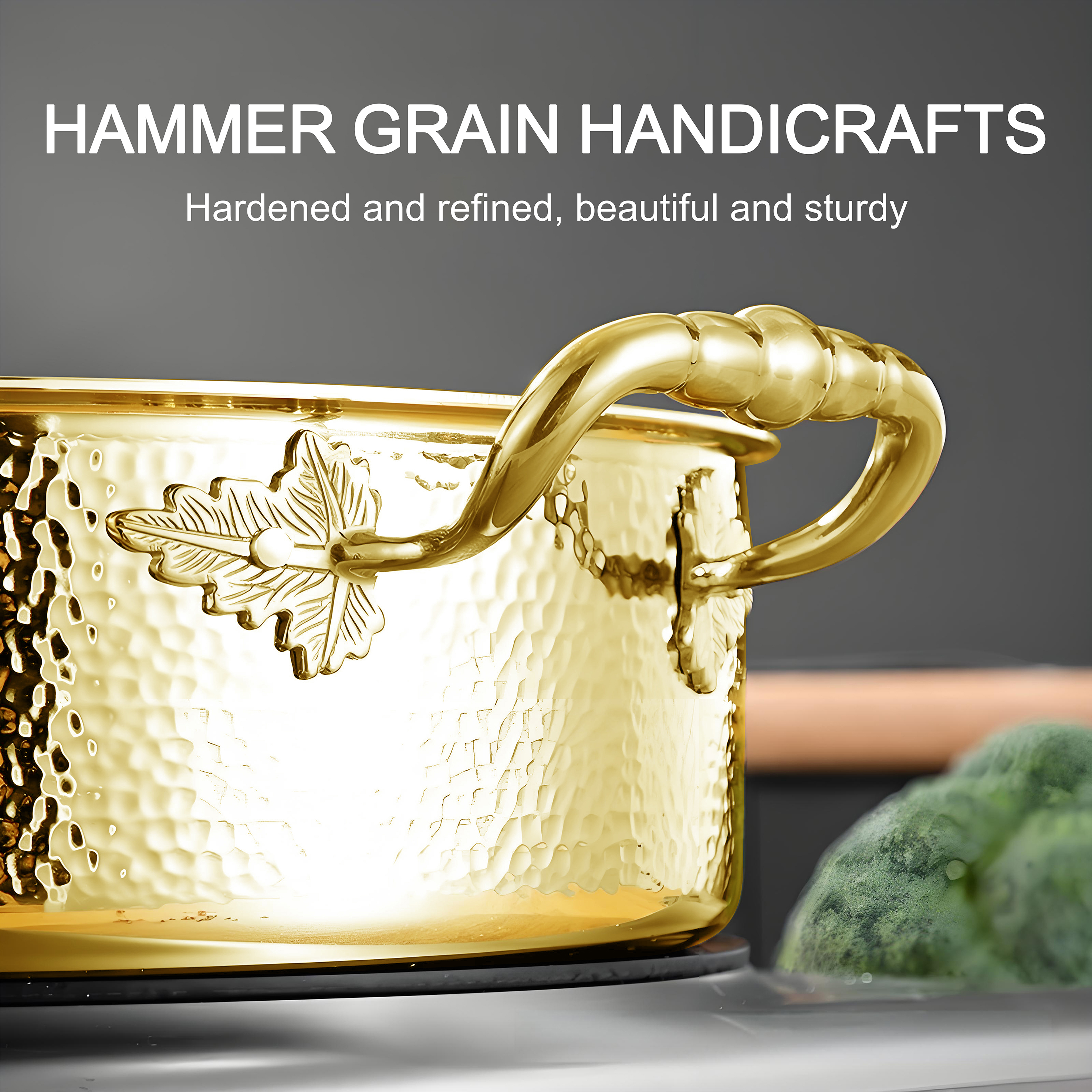 YIYIAN Modern Kitchenware Luxury Stainless Steel 304 Hot Pot 3 Layers Steel Cooking Pot Kitchen Cookware Set with Metal Lid · image 5