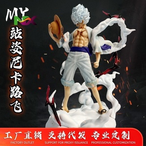 Statua GK di Luffy Nika Gear 5 in Piedi, Modello Anime in Posa da Combattimento, Decorazione da Scrivania da Collezione - Product Image 5